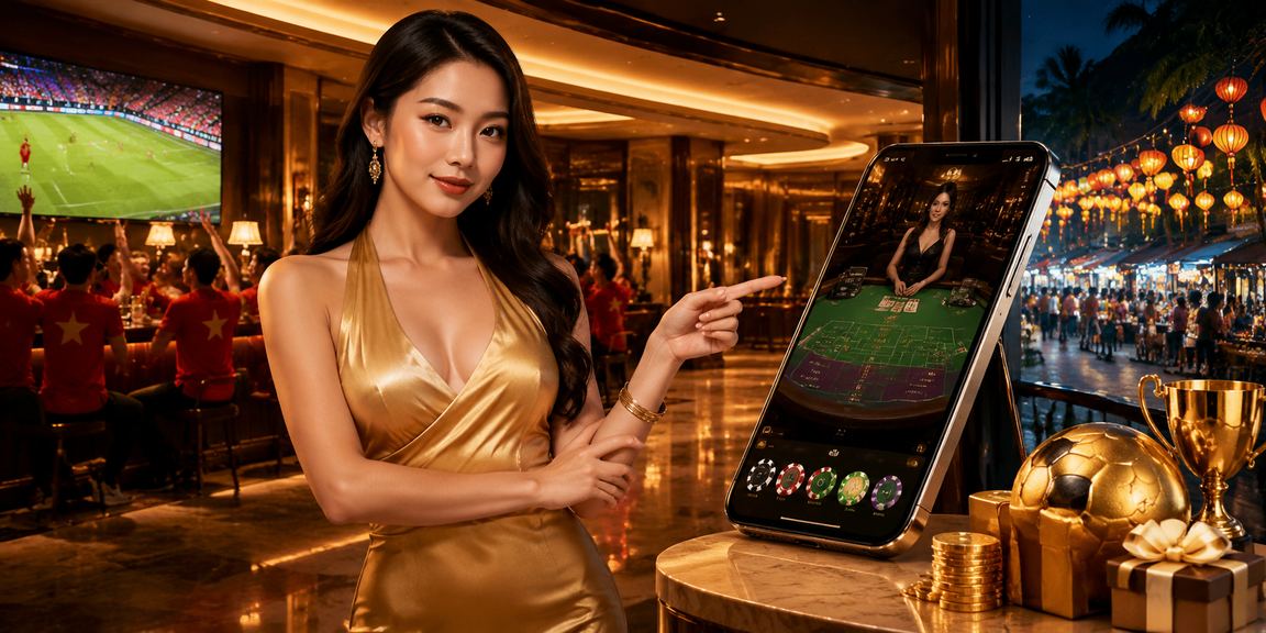 Khung cảnh sòng bài Baccarat sang trọng tại Phú Quốc